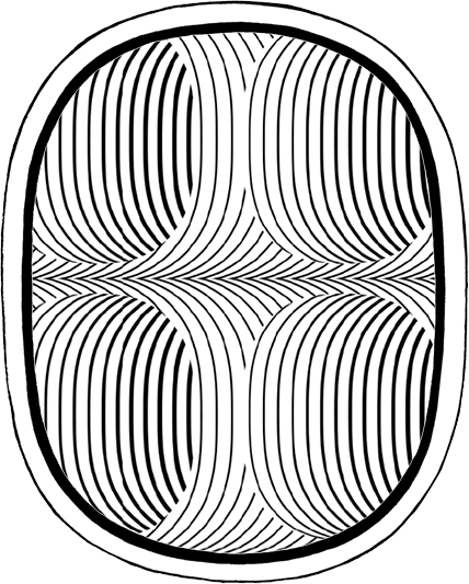 dancing oval illustration