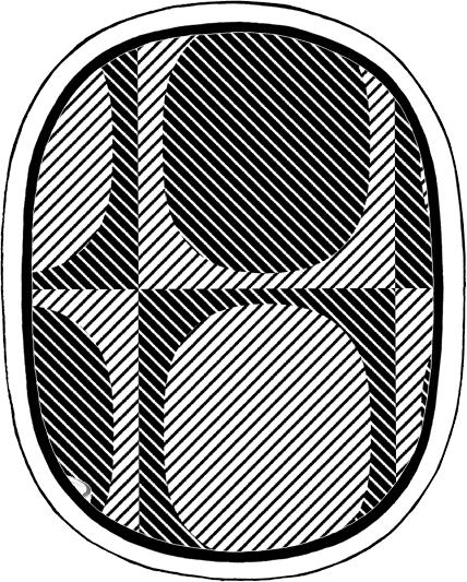 dancing oval illustration