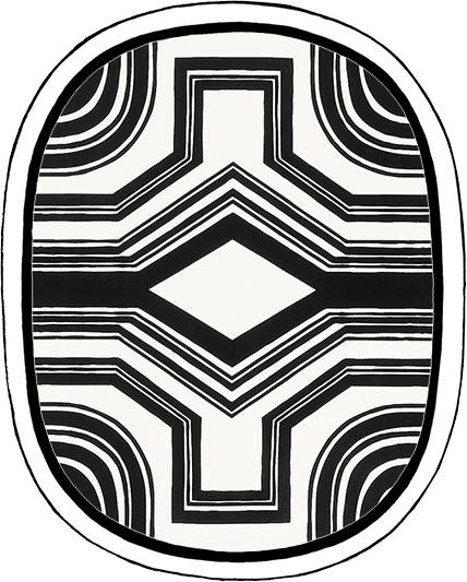 dancing oval illustration