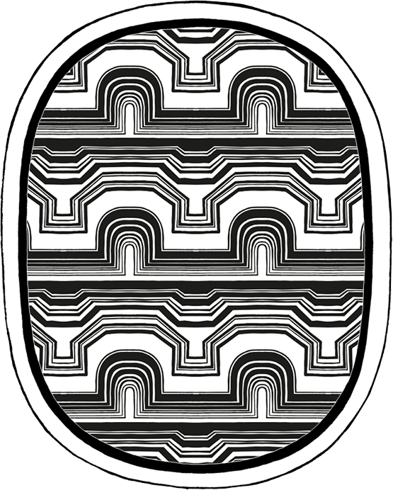dancing oval illustration