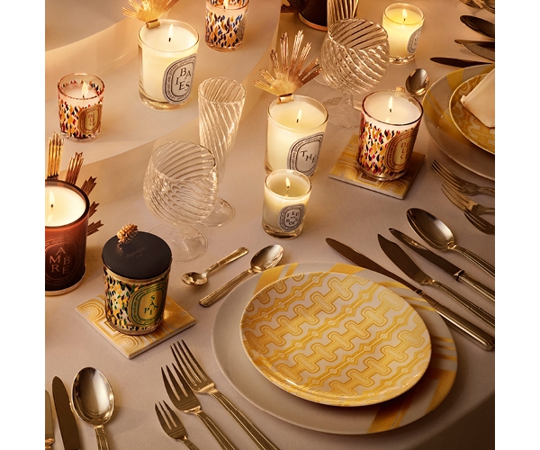 Candeliere alla cera persa Oro - Per candela modello classico