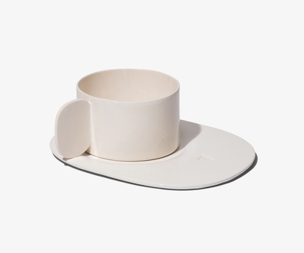 Tea cup - Full handle with tray