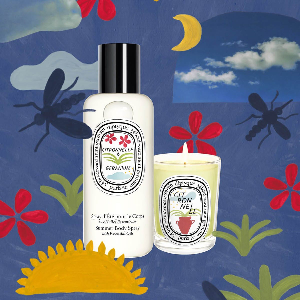 diptyqueサマーボディスプレー CITRONNELLE \u0026GERANIUM