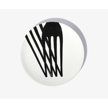 Decorative plate - White cast shadow