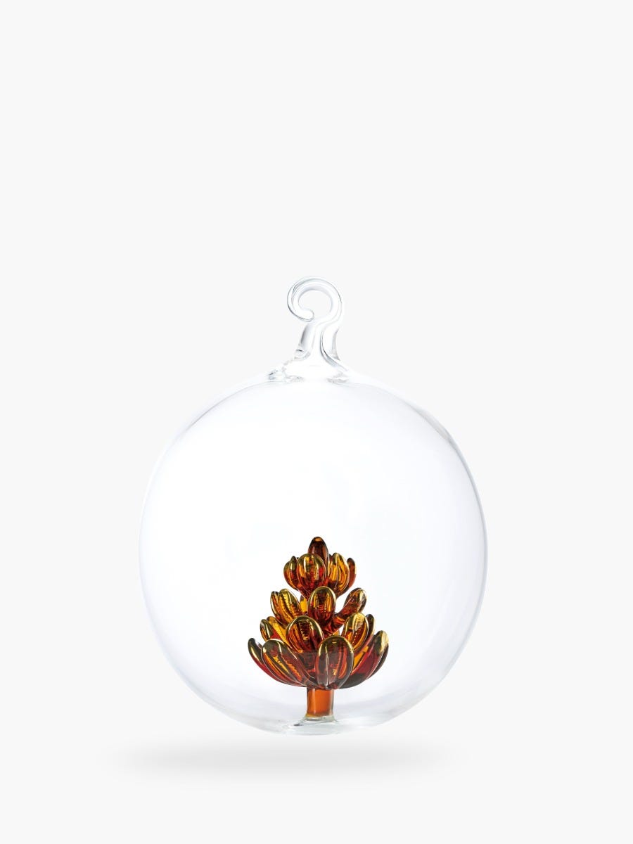 Glass Bauble - Pine cone
