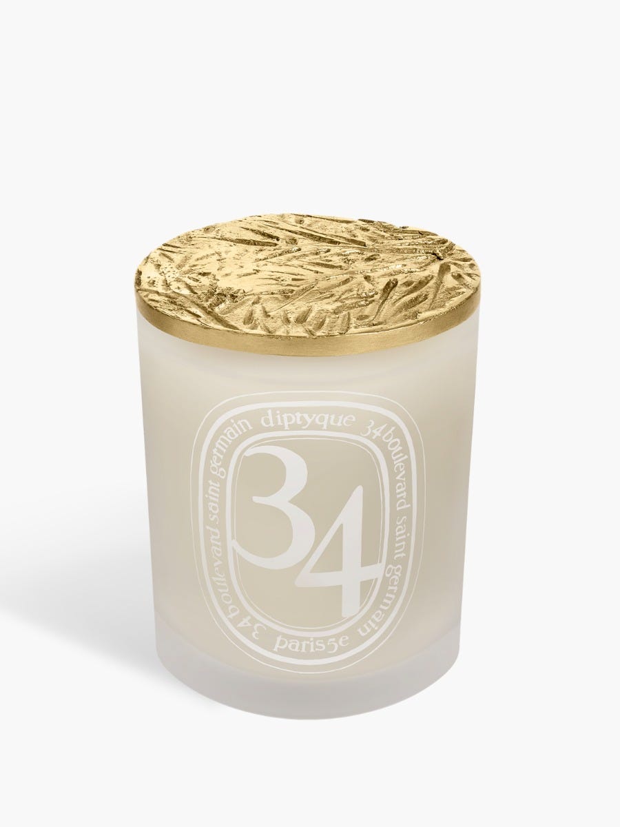 Bronze Foilage Candle Lid - For medium candles