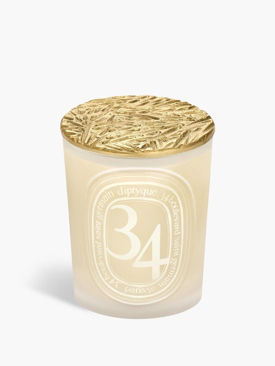 Bronze Foilage Candle Lid - For medium candles