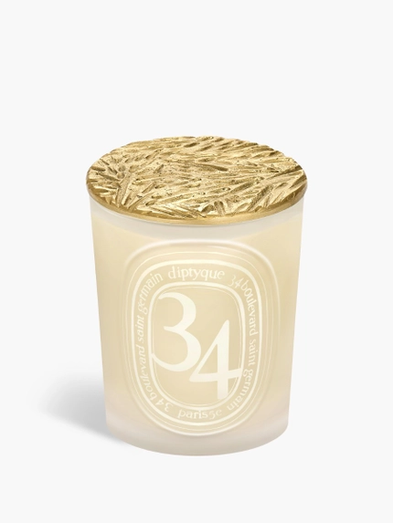 Bronze Foilage Candle Lid - For medium candles