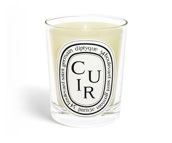 Cuir / Leather candle 190G