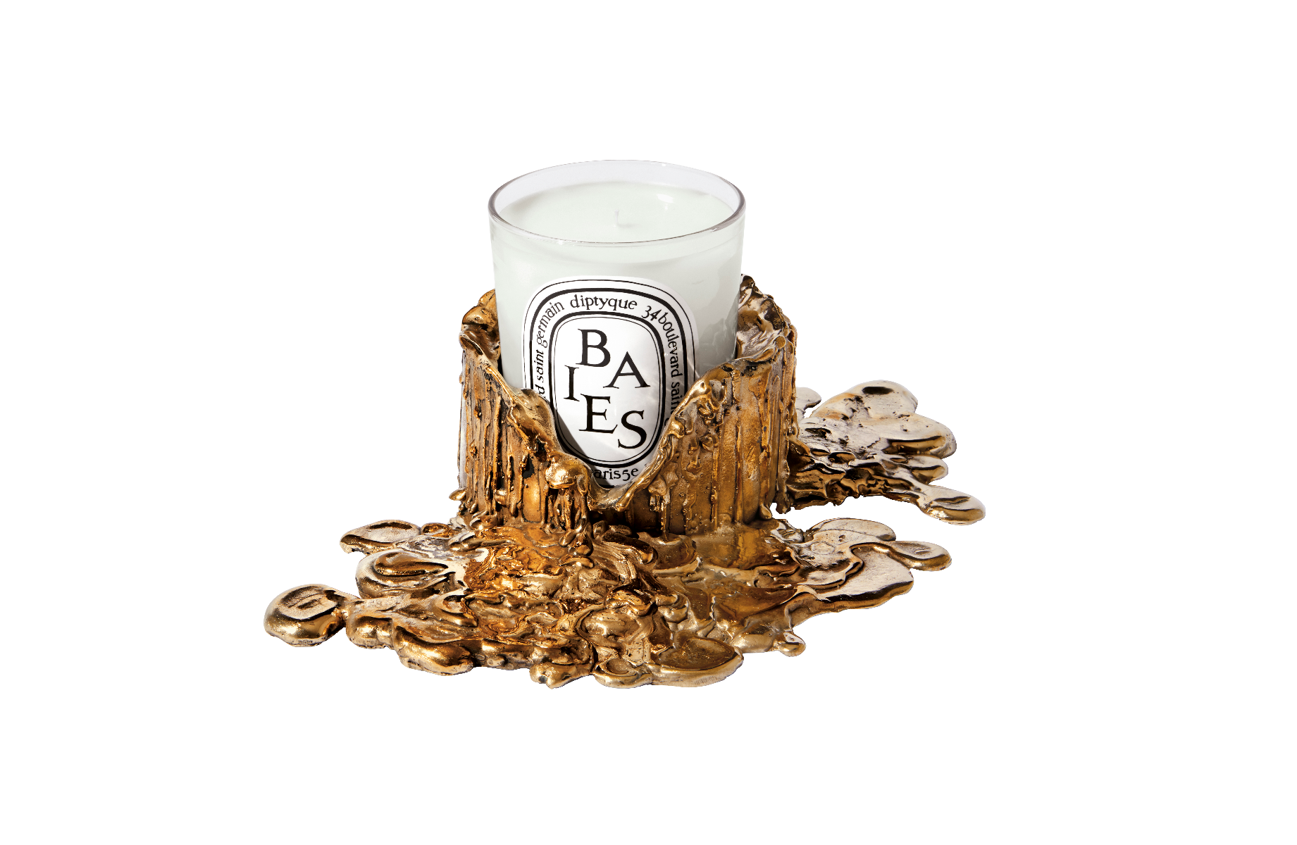 Candle holder gold medium | Diptyque Paris
