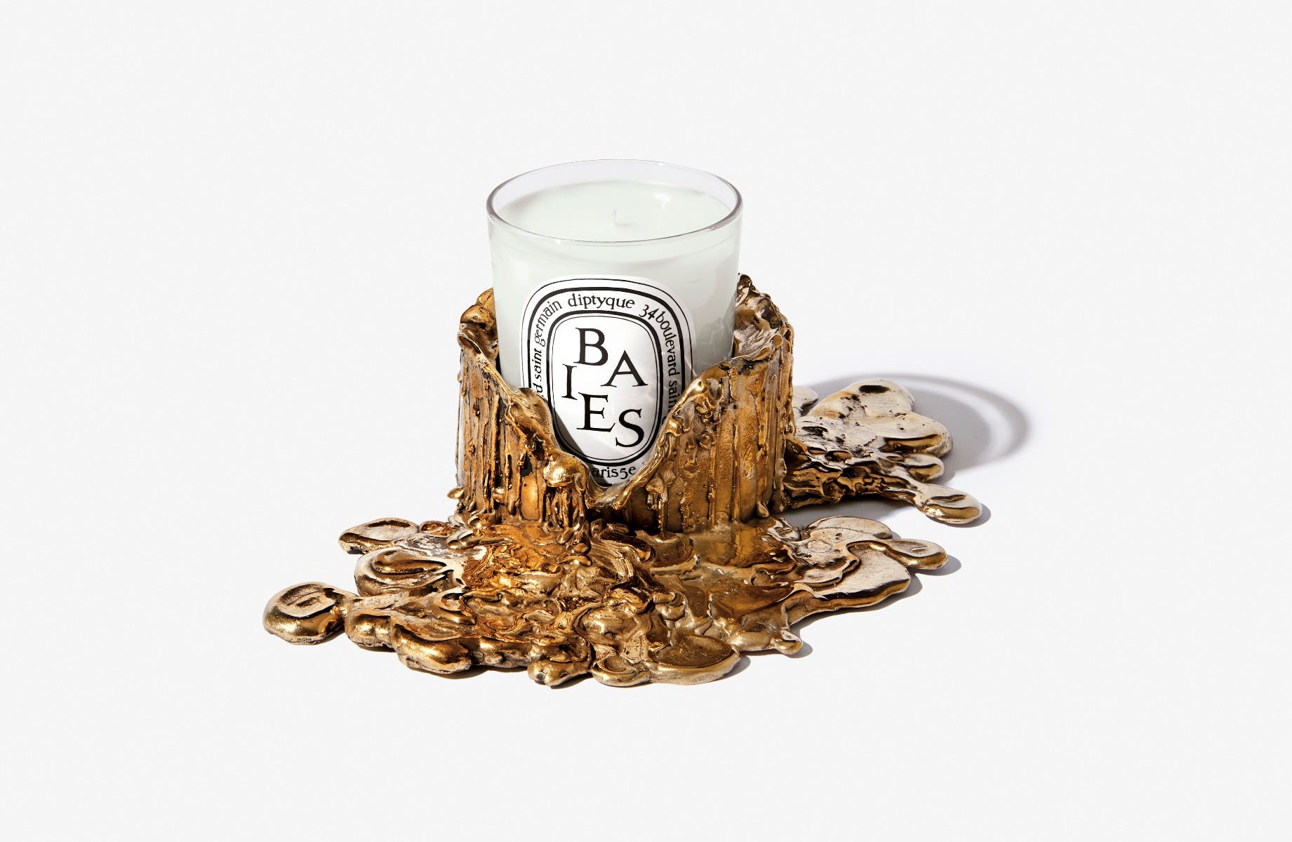 Candle holder gold medium | Diptyque Paris
