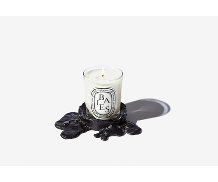 Candelero de bronce negro PM - Para velas clásicas