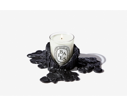 Black Bronze Candle Holder M - For classic candles