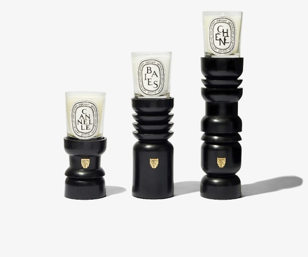 SET OF 3 CHESS CANDLE HOLDERS