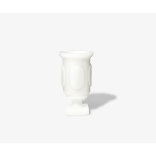 Vase Antique in Weiß - S