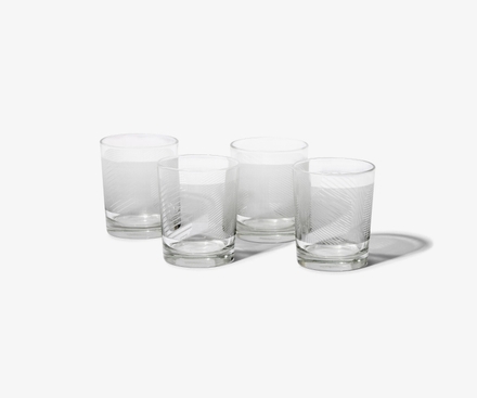 Bicchieri set di 4 - Linee e punti