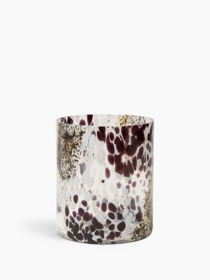 Black & White Murano Candle Holder - For classic candles