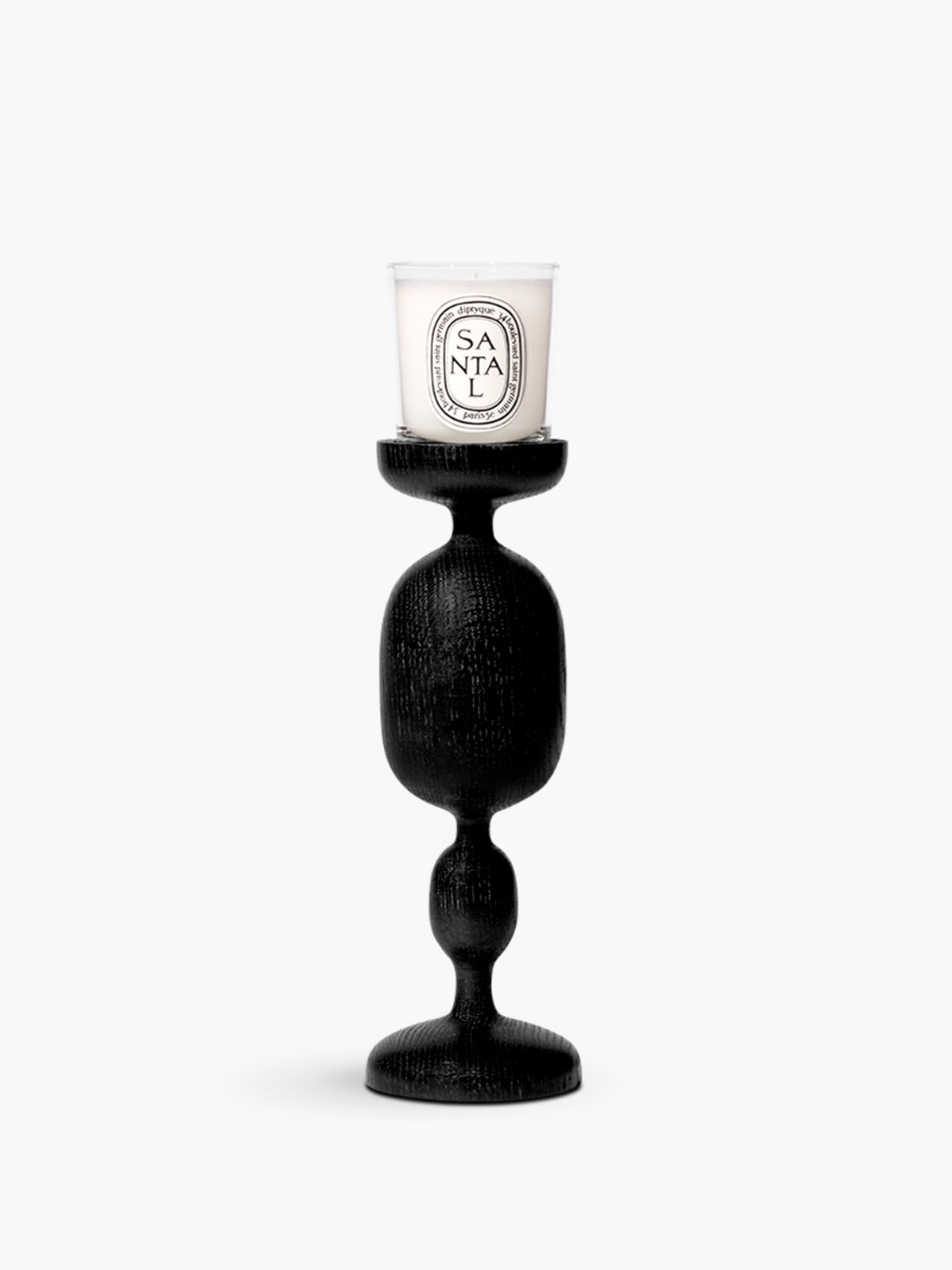 Black Baluster Candle Holder - For small candles | Diptyque Paris