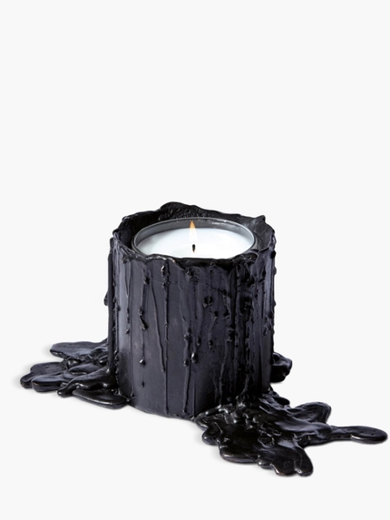 Portacandela bronzo nero grande - Per candela classica