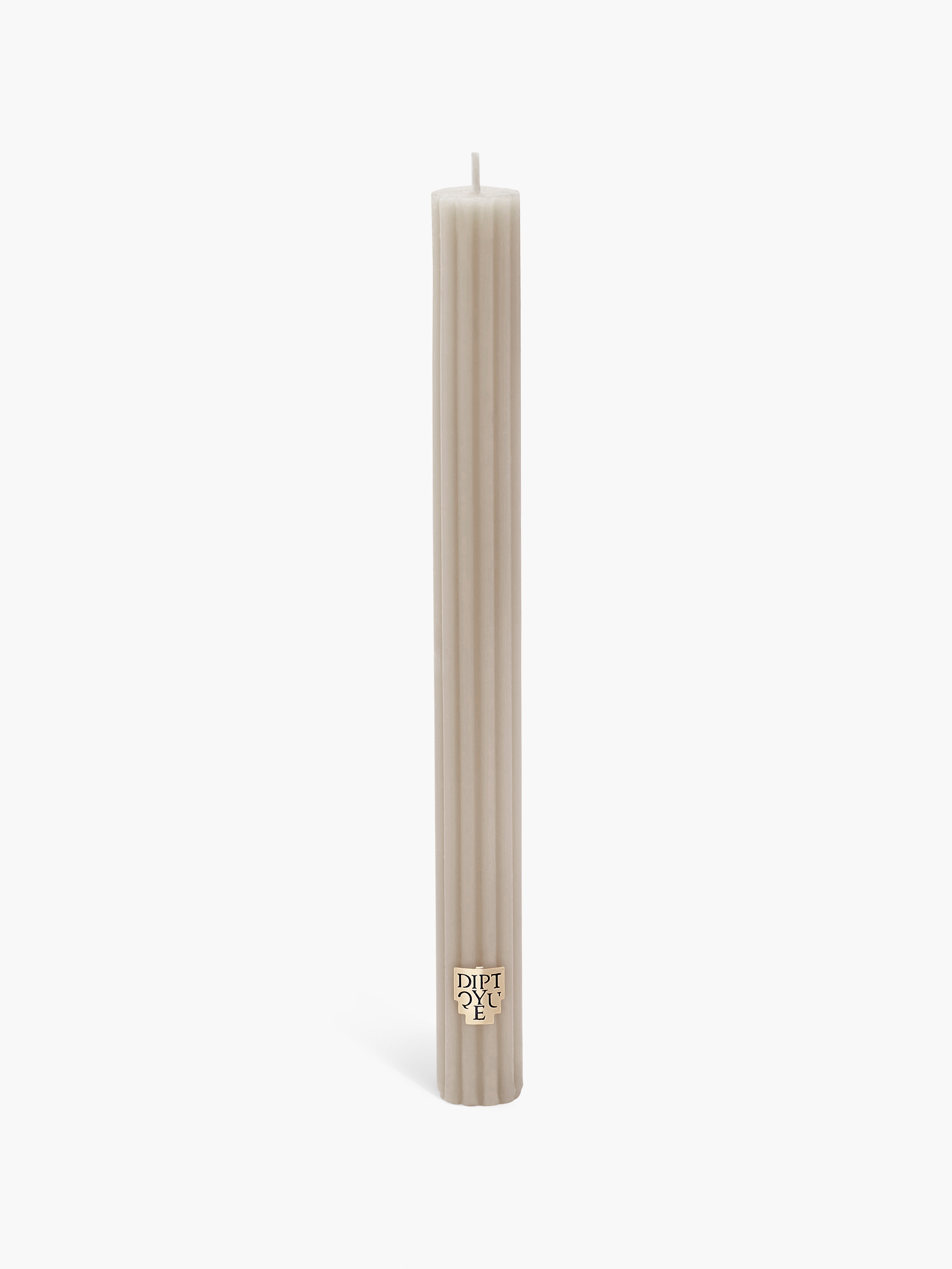 Feu de Bois (Wood Fire) - Ribbed taper candle