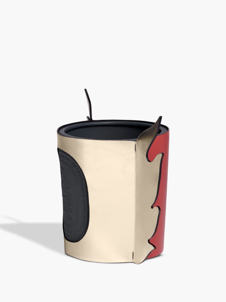 딥티크 플레임 레더 슬리브 - 엑스트라 라지 캔들 