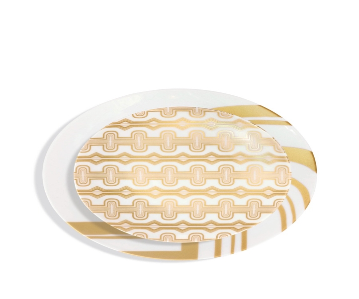 Dessert Plate - Gold Basile