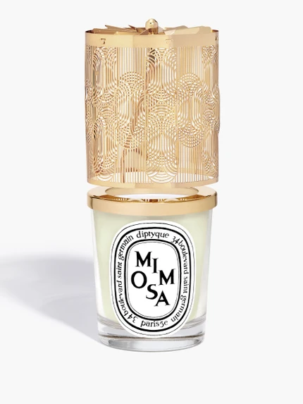 Lanterne de fêtes - Coffret bougie Mimosa