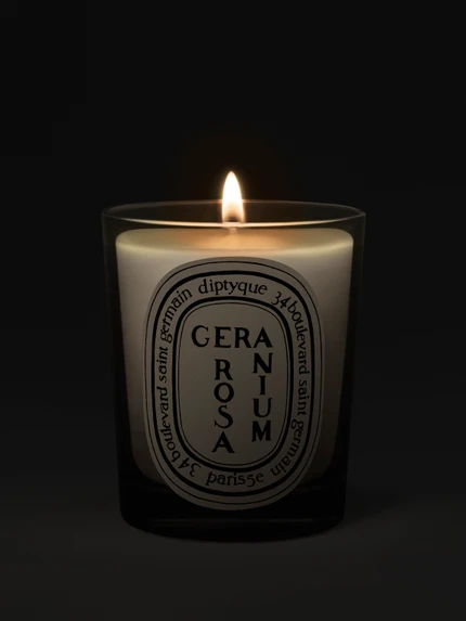 Géranium Rosa (Rosengeranie) - Kerze klassisches Modell