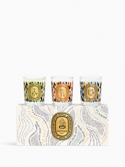 Sapin, Délice, Coton - Coffret de 3 petites bougies
