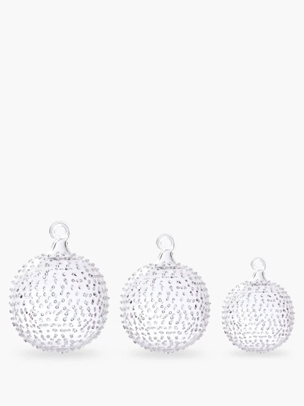 Snowflake Glass Ball - Large