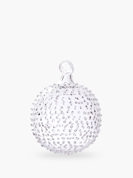 Snowflake Glass Ball - Medium