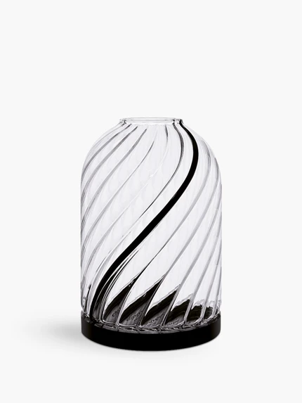 玻璃燭罩 - 扭紋 - 適合小型蠟燭