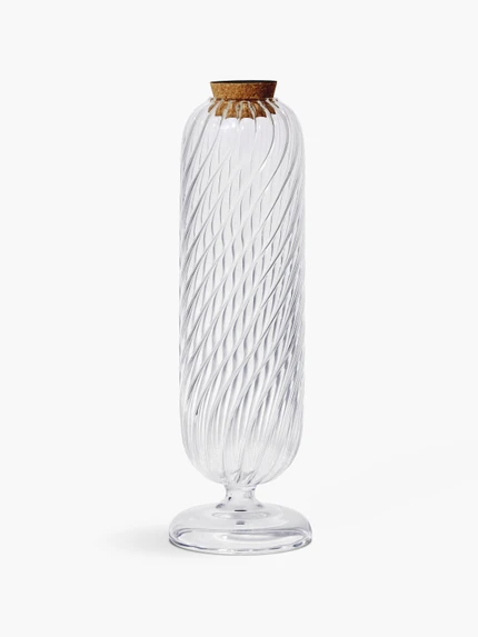 扭紋火柴玻璃瓶 - 大型款