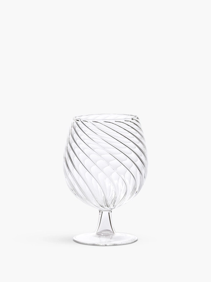 Weinglas - in Spiralform