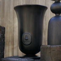 Vase Médicis noir - Grand modèle
