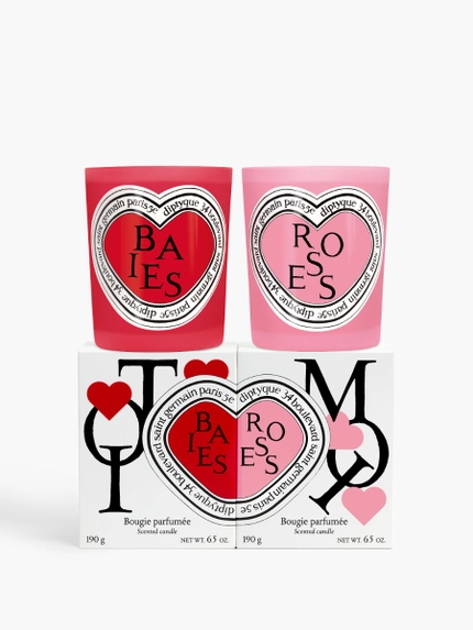 Baies (Berries) and Roses Duo - Classic Candles (Valentine’s Day Edition)