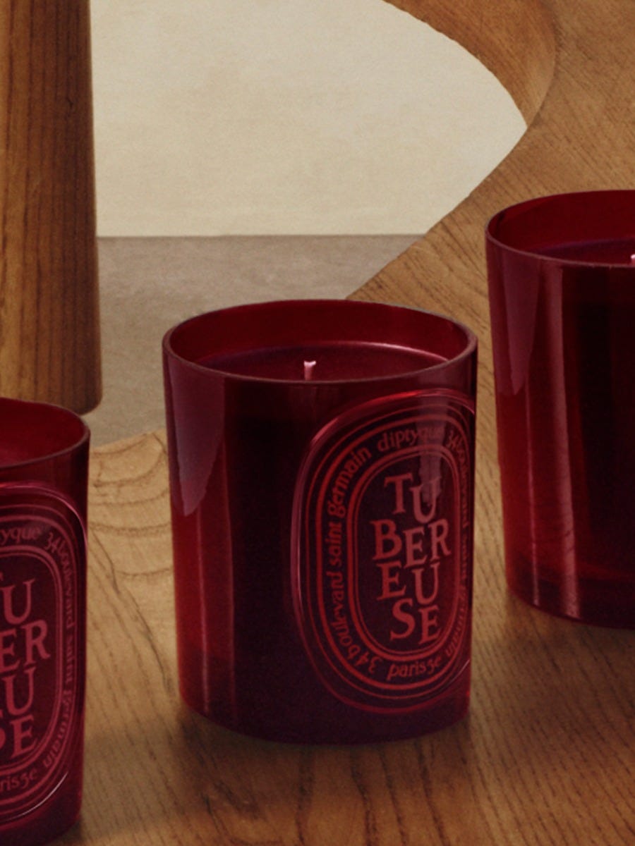 Tubéreuse（テュベルーズ） - ミディアム キャンドル | Diptyque Paris