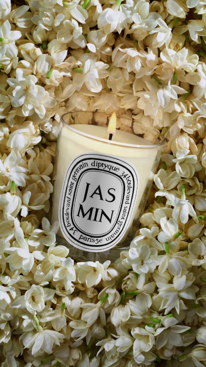 【新品】Diptyque JASMIN & ROSES 高級キャンドル限定BOX ディプティック「ハンドクリーム＆フレグランスキャンドル」の