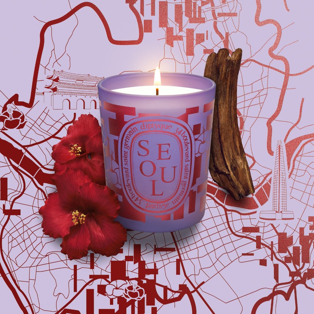 【全商品オープニング価格 特別価格】 Seoul candle 190g | Diptyque Paris キャンドル