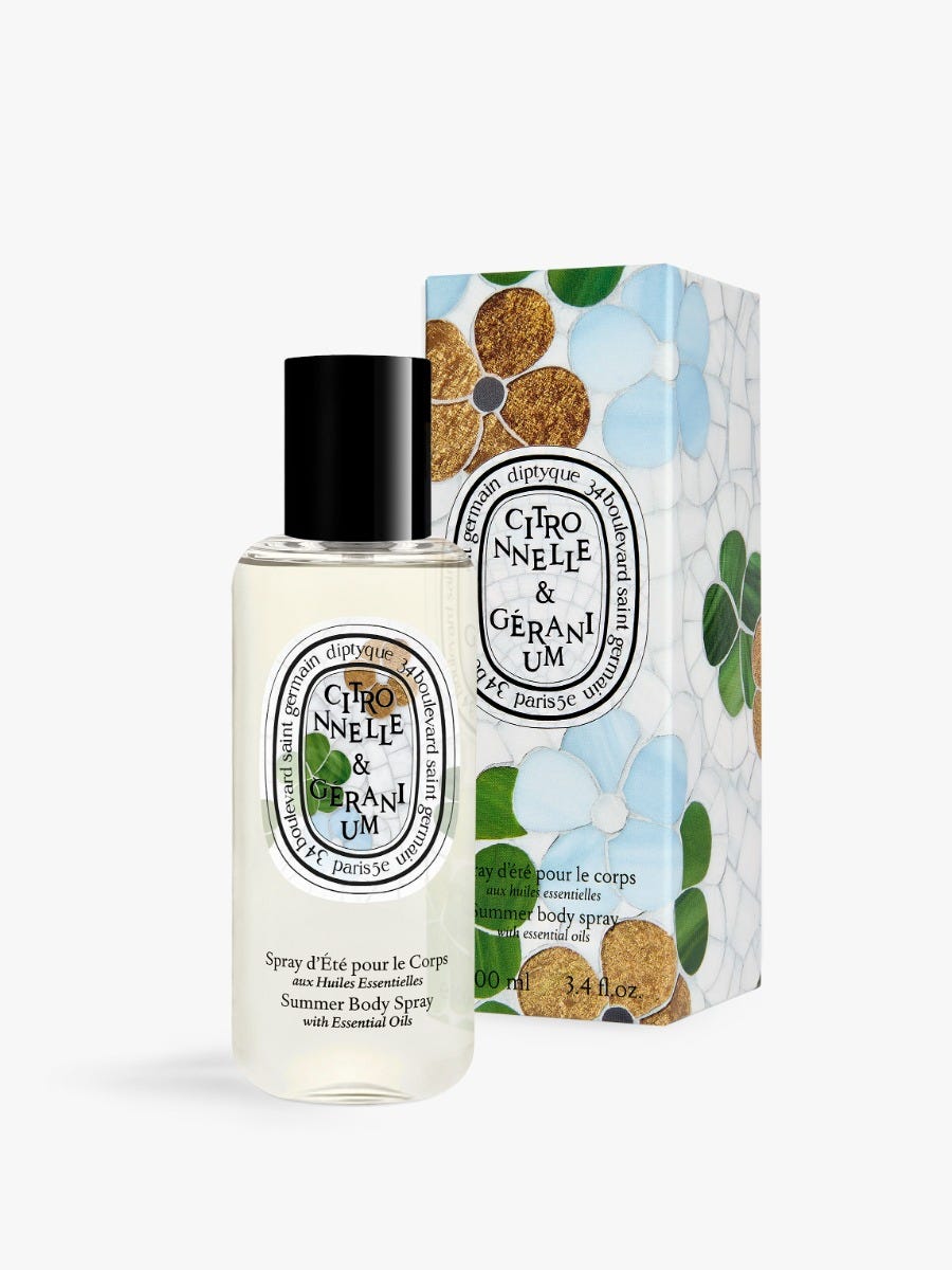 Lemongrass & Geranium - Summer body spray with essential oils