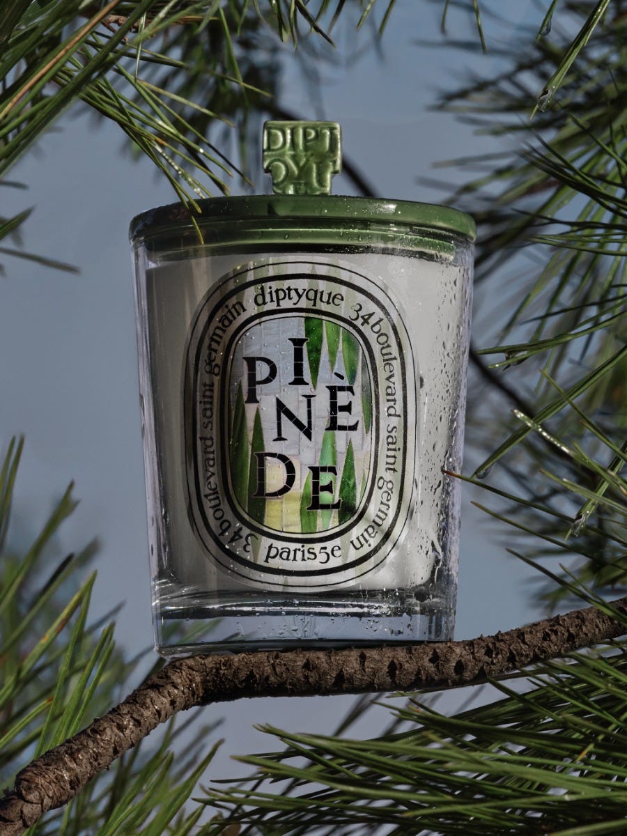 Pine Grove Green Pyramid Lid - For classic candles - Limited