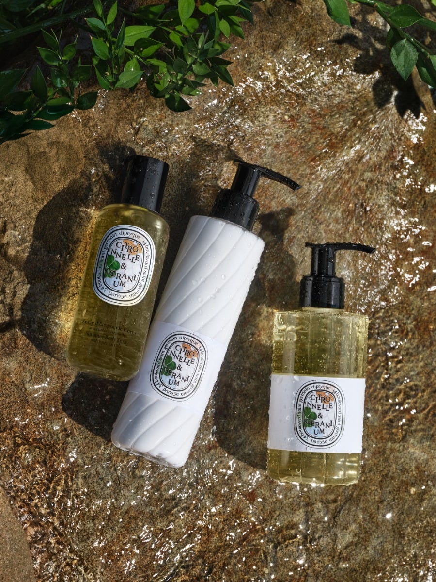 Lemongrass & Geranium - Perfumed cleansing body gel - Limited