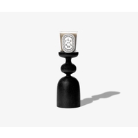 Black Pillar Candle Holder - For classic candles