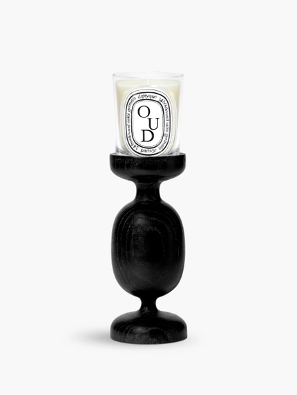 Black Column Candle Holder - For classic candles