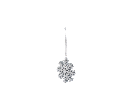 SILVER FLAKE ORNAMENT