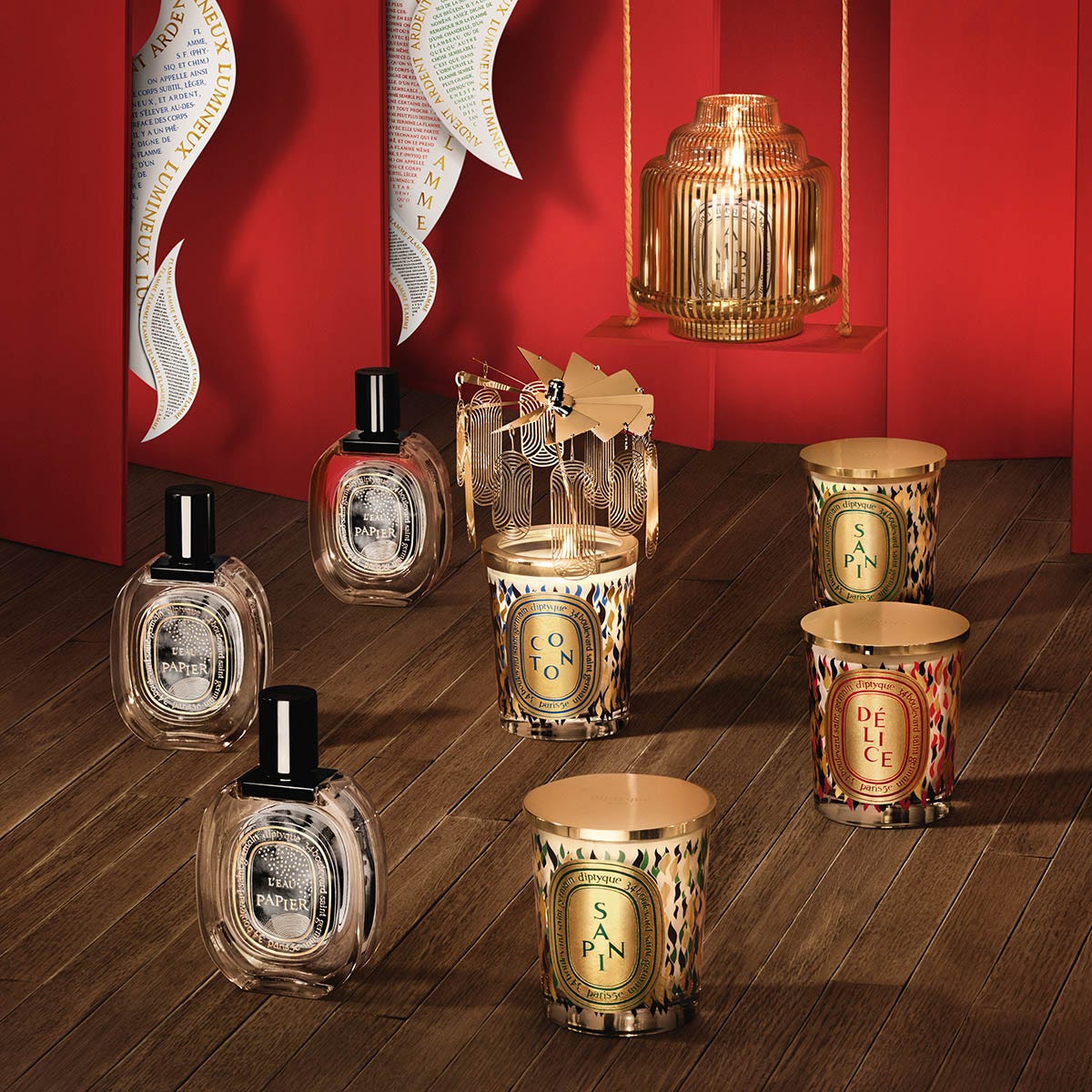 Diptyque クリスマス限定 キャンドル3種入り　70g×18個